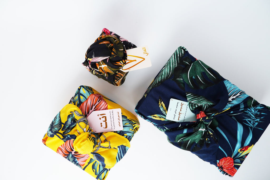 FABRIC Gift wrapping- floral mix cotton