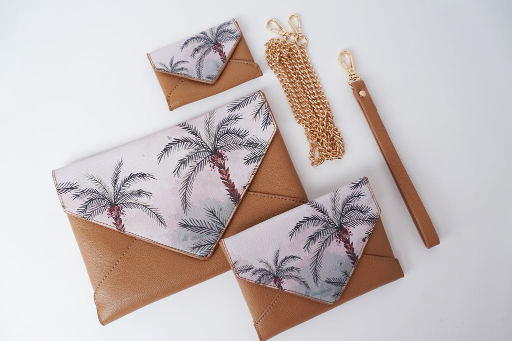 AMINA 003 envelopes set:  PALM TREE