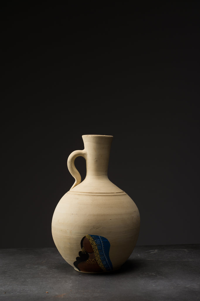 BLUE lady water jug ( AS IS كما هي )