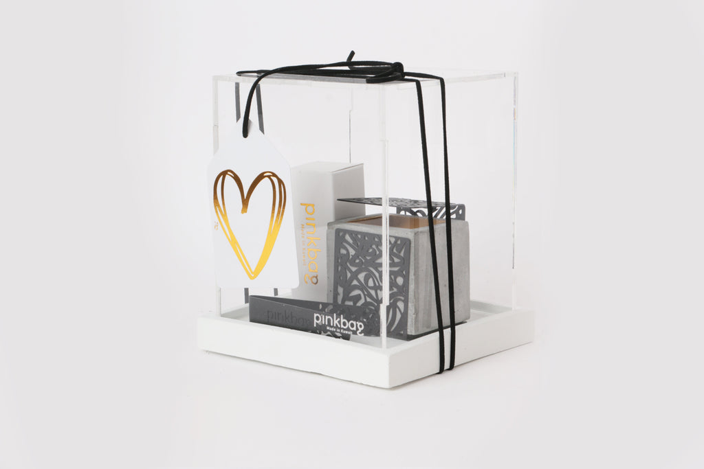 Colored slider mubkhar gift  with acrylic box