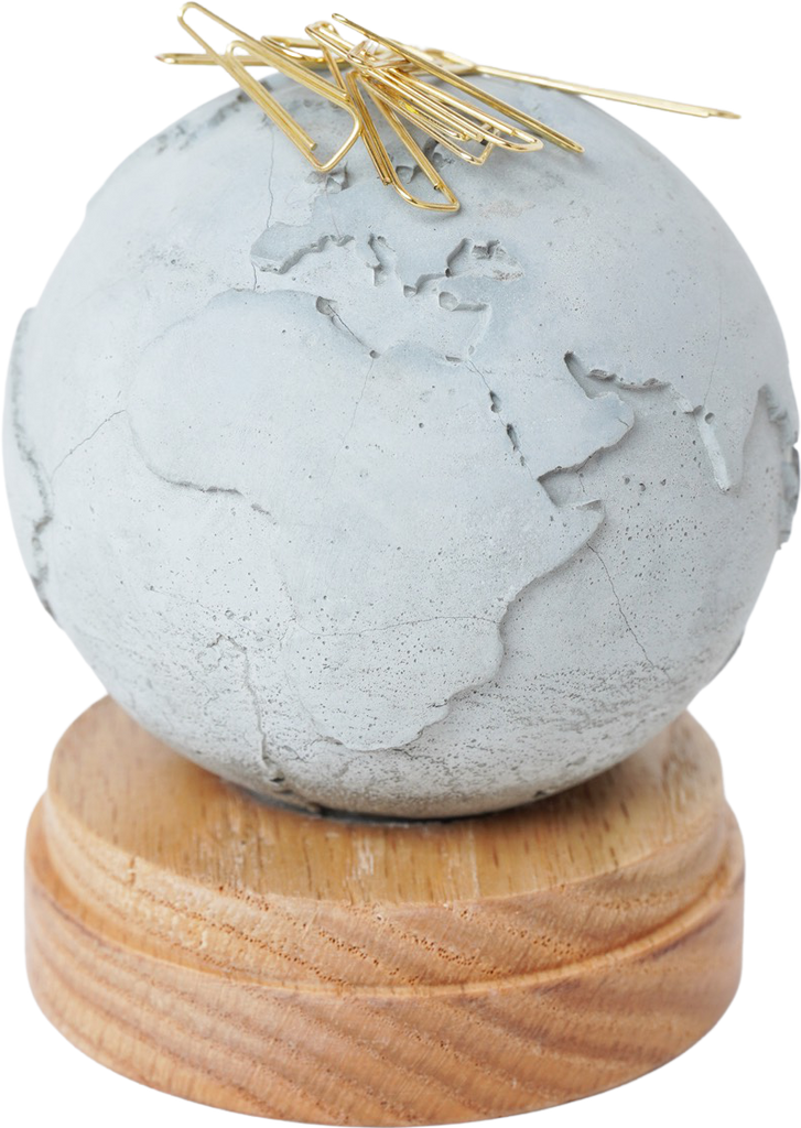 desk accessories : globe clips magnet