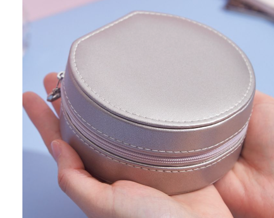 Round Travel Jewelry Case