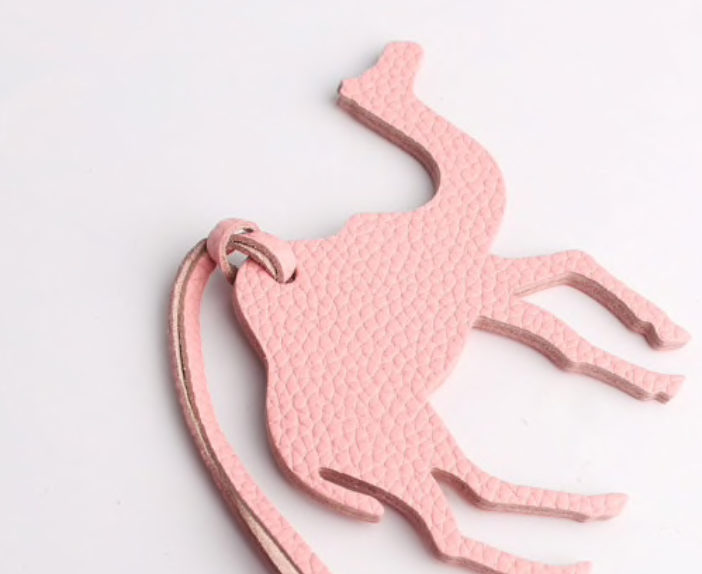 Genuine Leather Camel charm