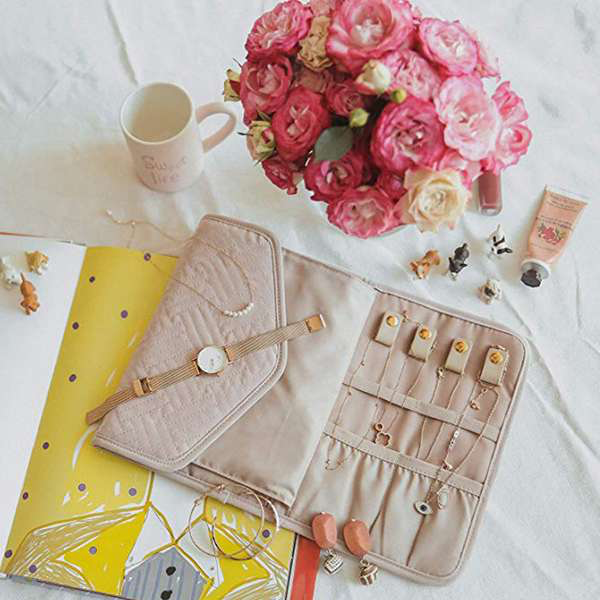 Travel Jewelry Organizer Roll