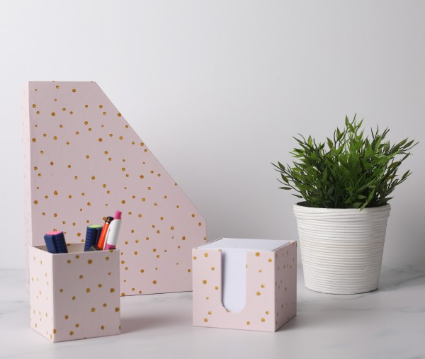 طقم مكتب وردي