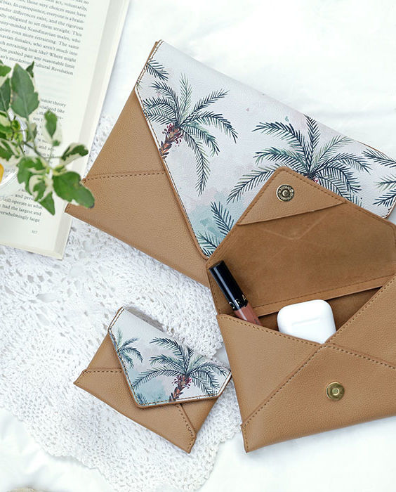 AMINA 003 envelopes set:  PALM TREE