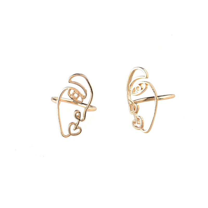 face abstract ringS SET