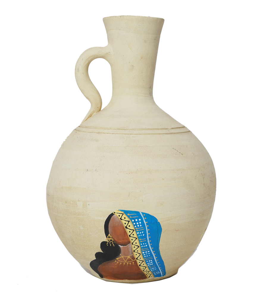 BLUE lady water jug ( AS IS كما هي )