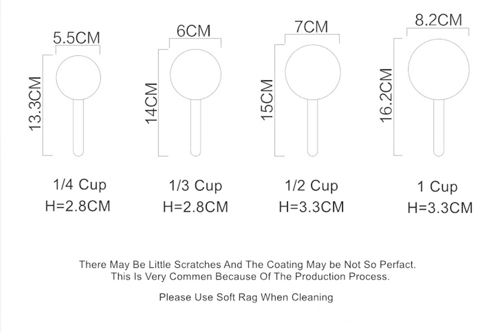 Steel Measuring Cup Set Scale