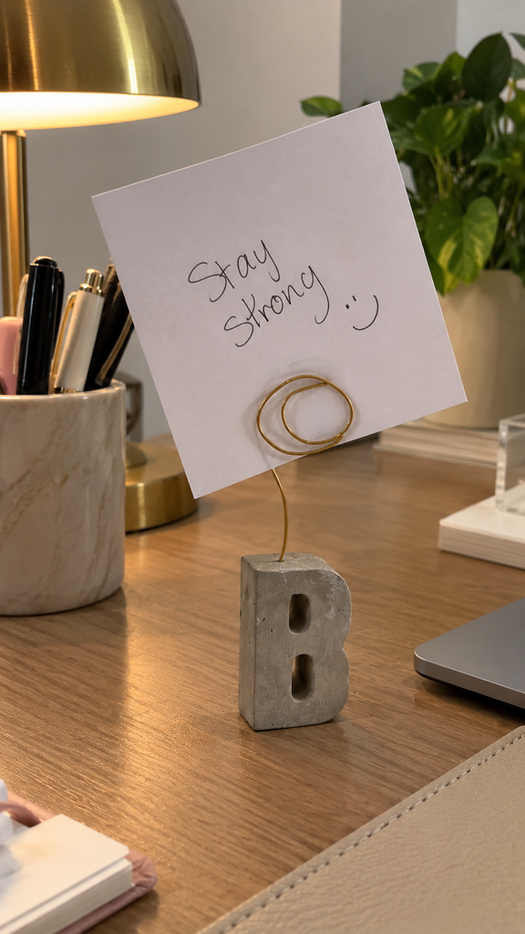 Letters notes holder