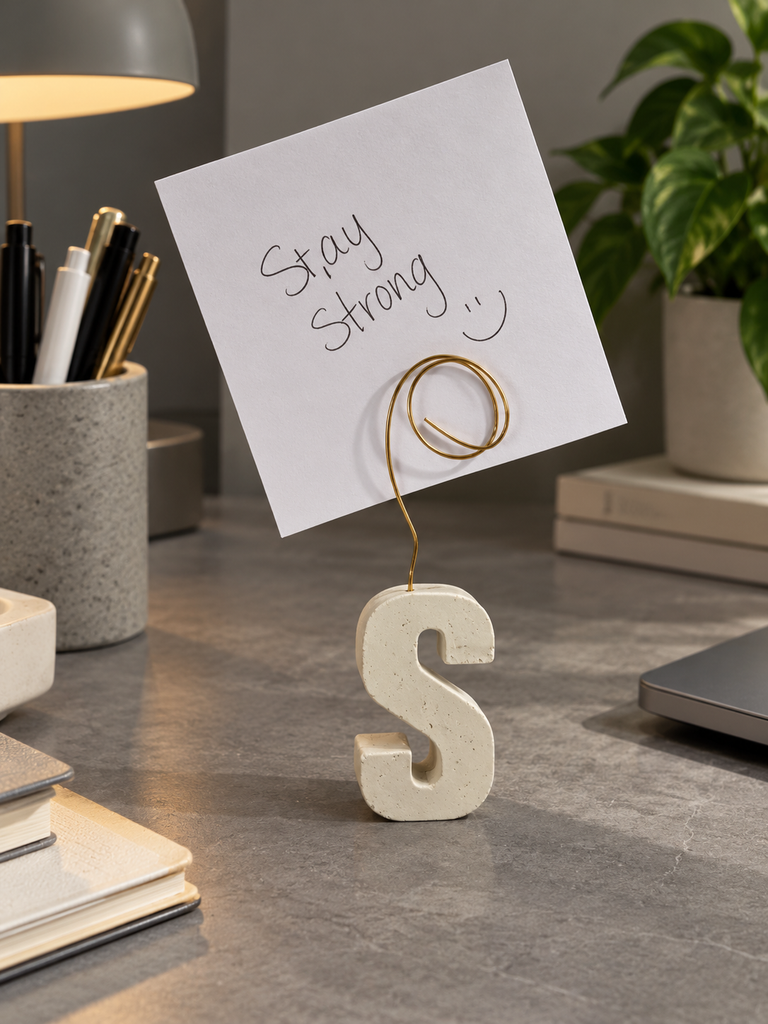 Letters notes holder