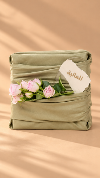 silk wrapping | green تغليف فقط