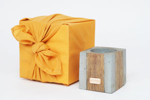4D wood|concrete GIFT | yellow