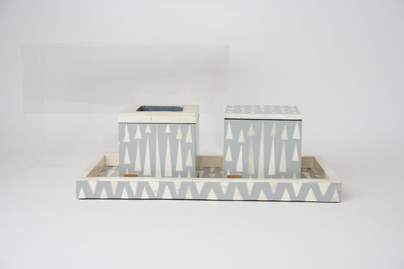 Triangles mubkhar set | gray
