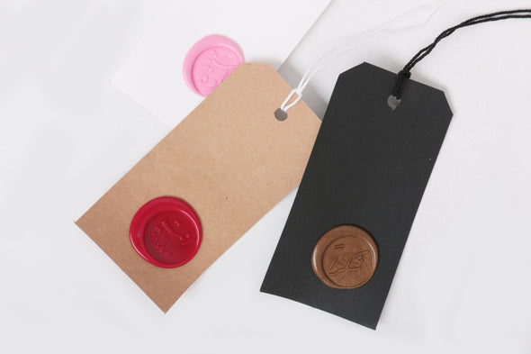 wax stamp tag
