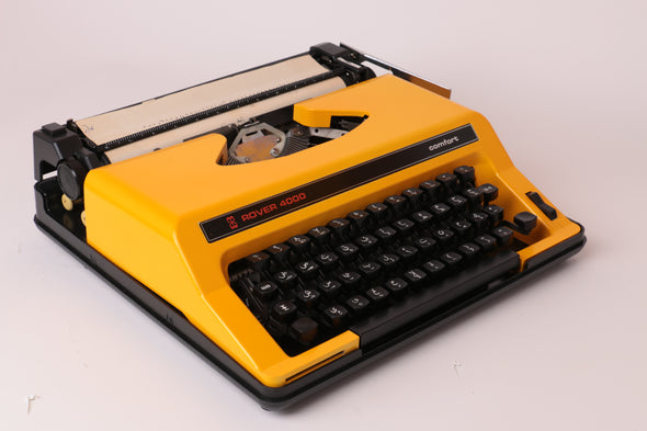 type writer - VINTAGE ARABIC- yellow - italy