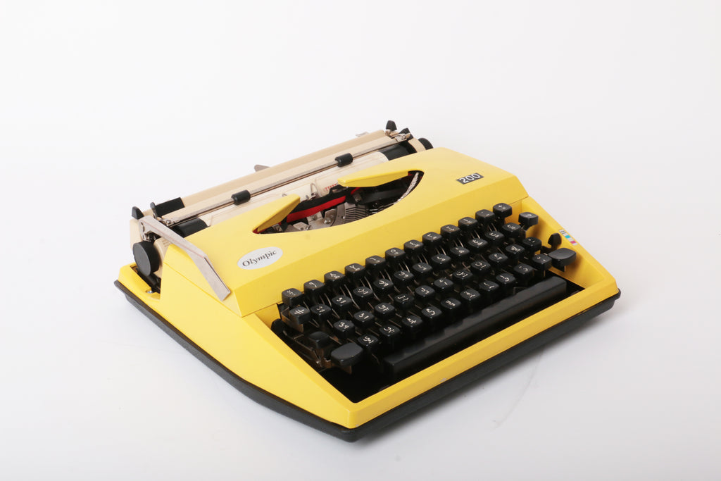 type writer - yellow