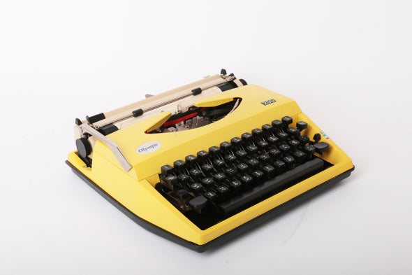 type writer - yellow