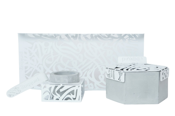 HARF mubkhar set | white