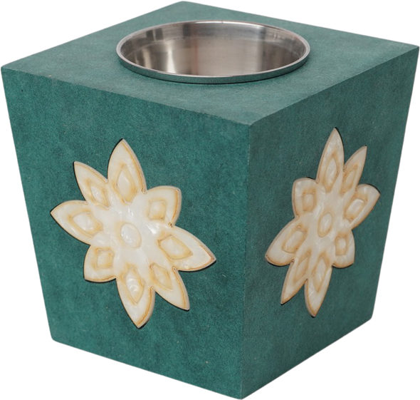 White Deniz 004 : wood mubkhar | green