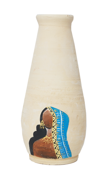 BLUE lady vase